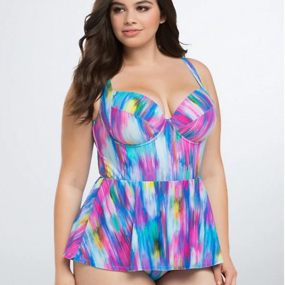 Torrid peplum swimsuit